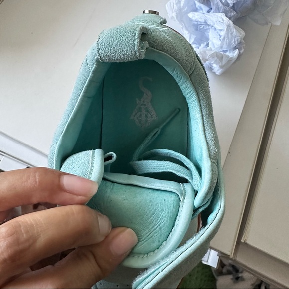 Sia Collective Vulture Tiffany Blue Suede Sneakers - Picture 3 of 11